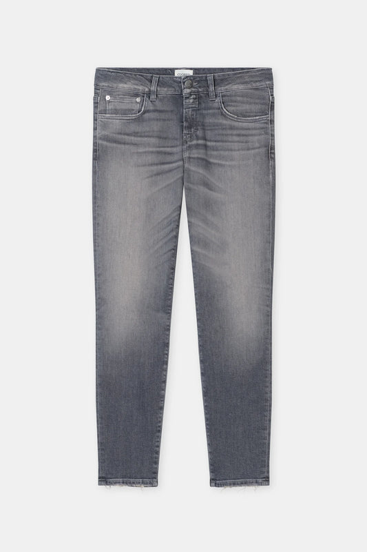 Baker Power Stretch Skinny Jeans - Mid Grey - DUNE + SALT