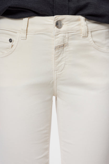 Closed Women's Baker Velvet Pant - Whipped Cream Light Gray