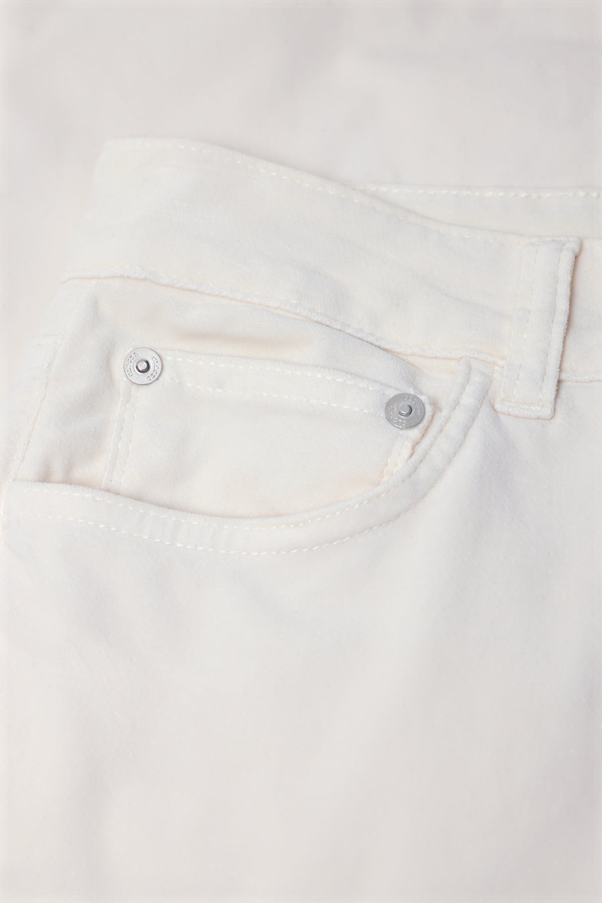 Closed Women's Baker Velvet Pant - Whipped Cream Light Gray