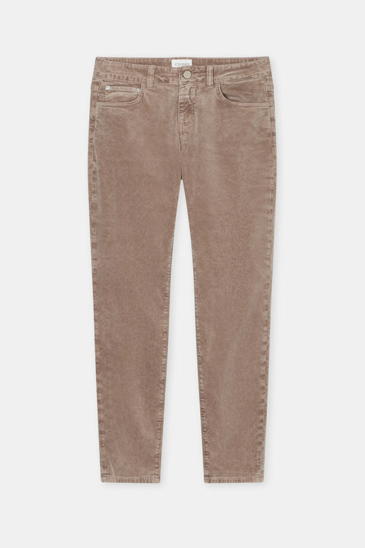 Closed Women's Baker Velvet Pant - Hazel Beige Dim Gray