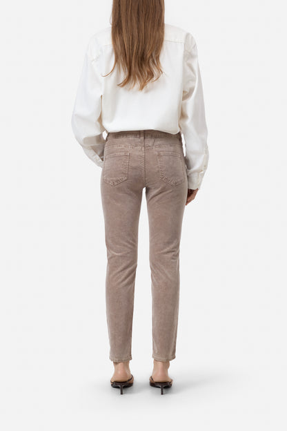 Closed Women's Baker Velvet Pant - Hazel Beige White Smoke