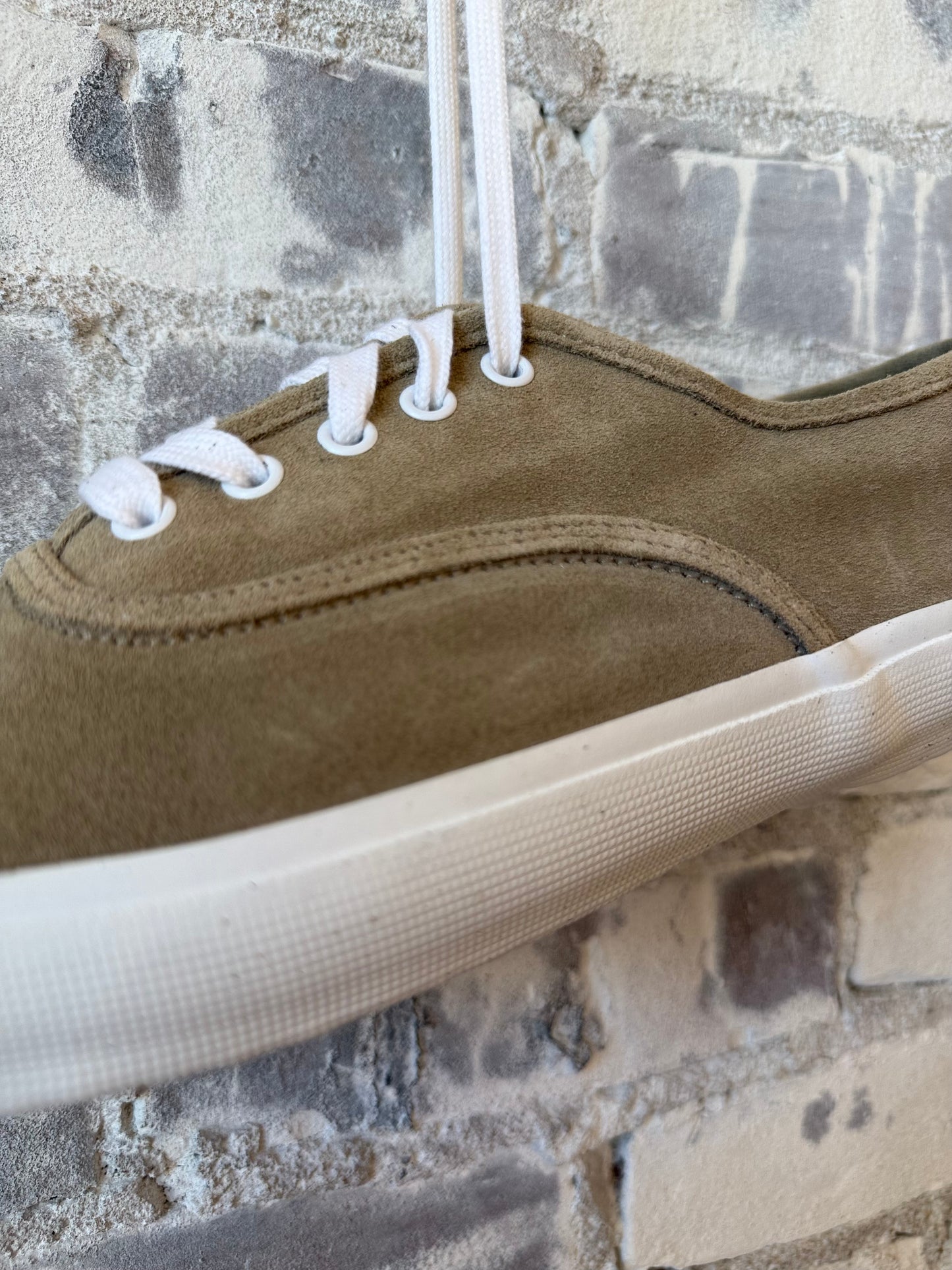 ZDA Marathon Military Trainer - Beige Suede/White Sole