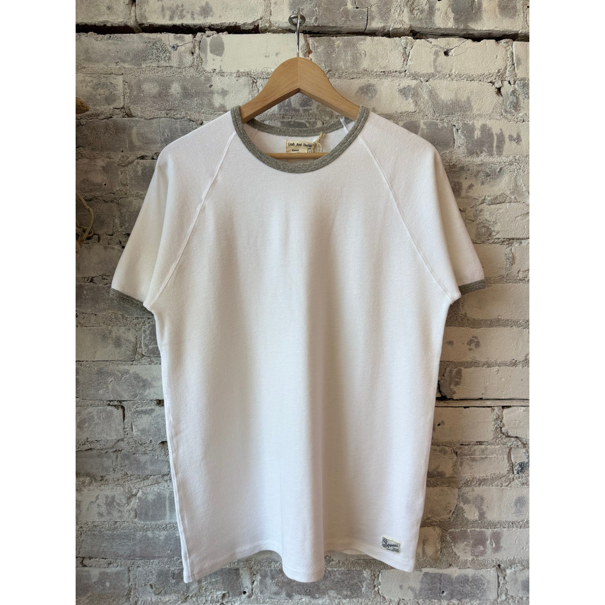 Kepani Raffy Crew Neck SS Sweatshirt - White Gray