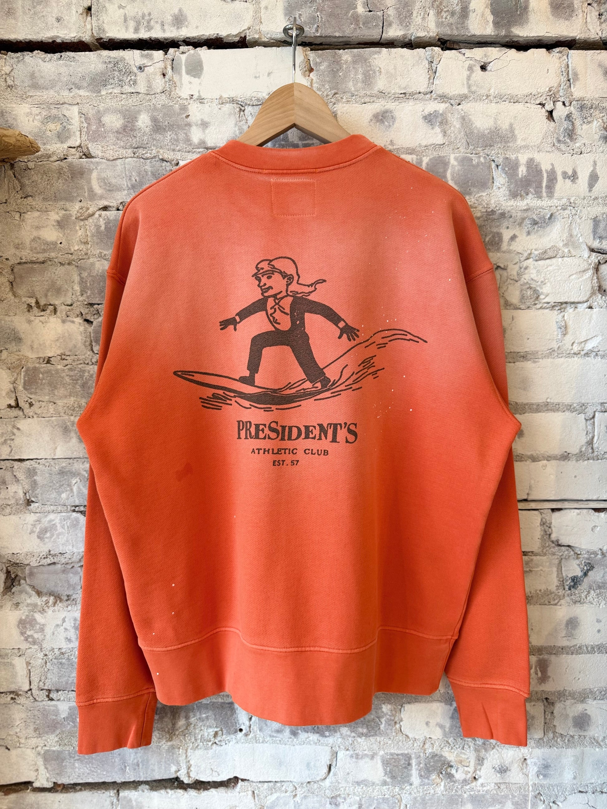 P's Sweater Mr. Surfer Painter Crew - Mandarin - DUNE + SALT