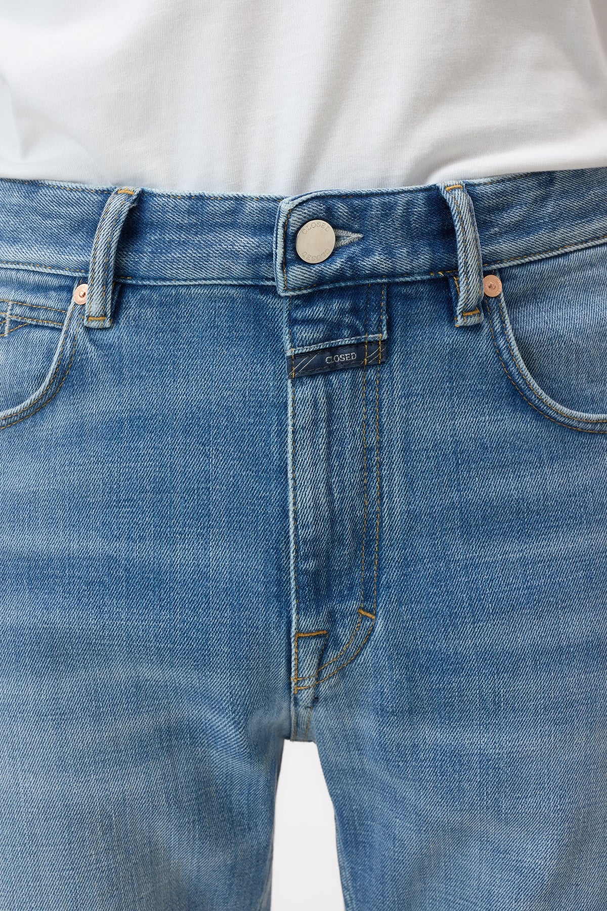 Closed Men's Cooper True Regular Jean - Mid Blue Dark Slate Blue