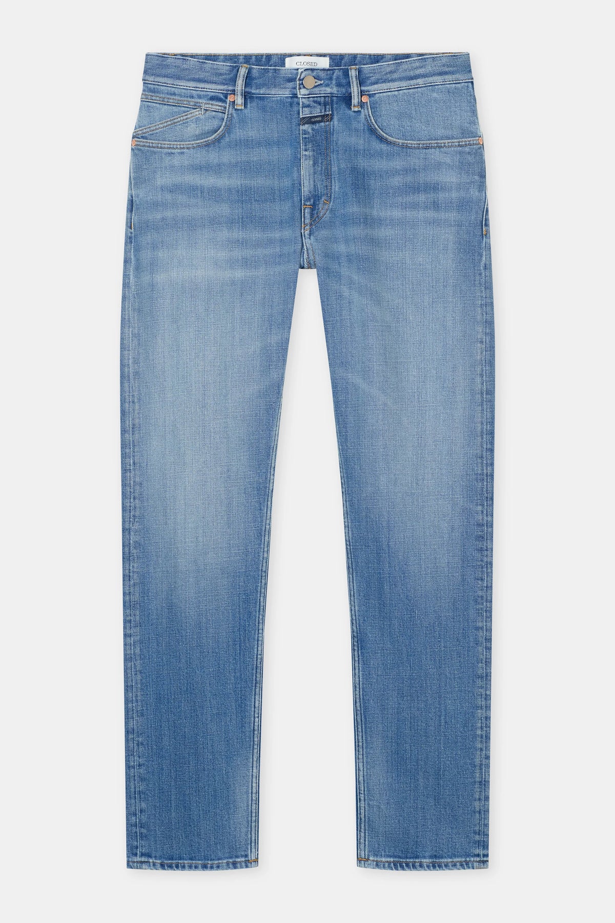 Closed Men's Cooper True Regular Jean - Mid Blue Light Slate Gray