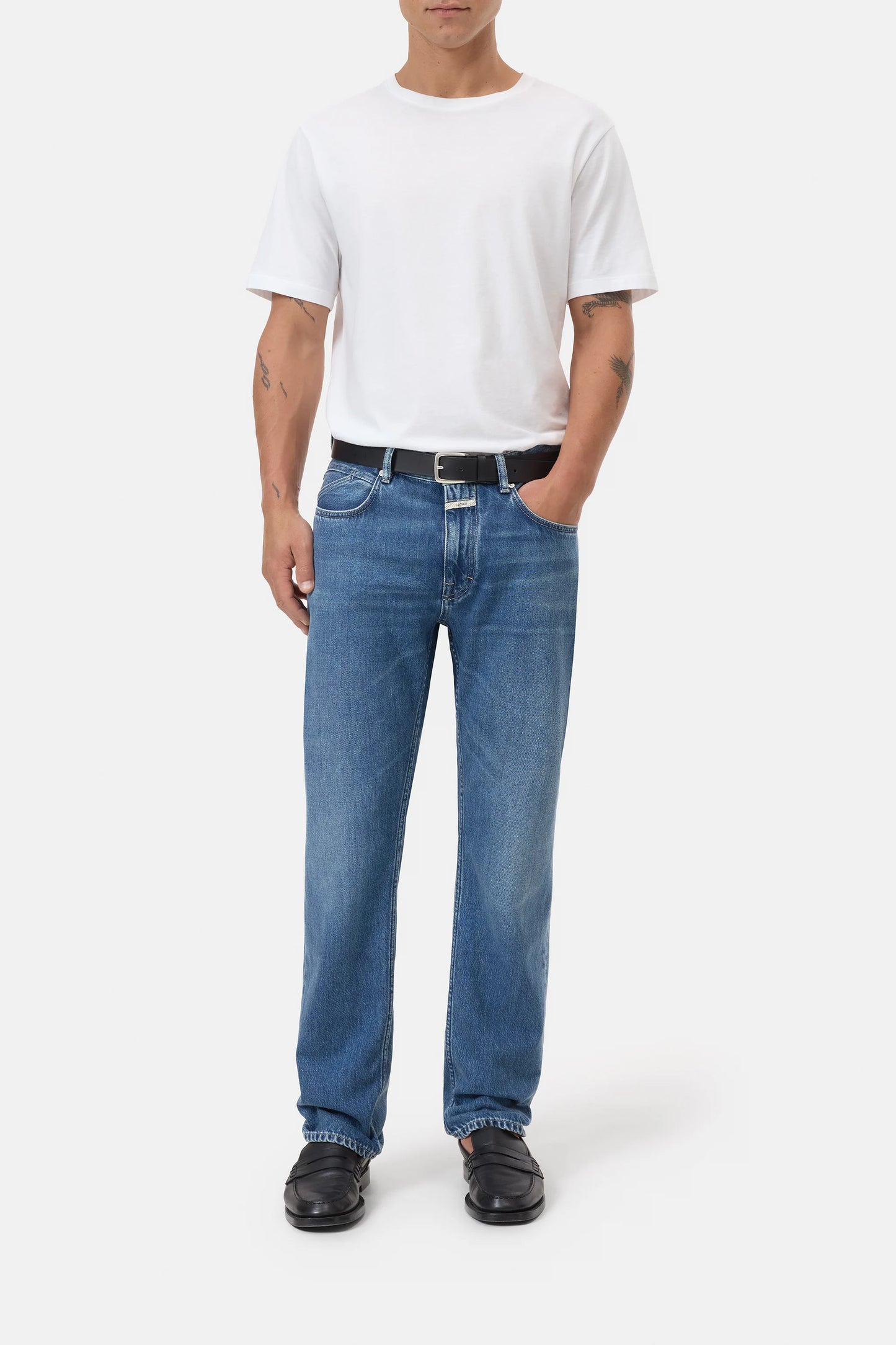 Closed Men's Cooper True Regular Jean - Mid Blue Lavender