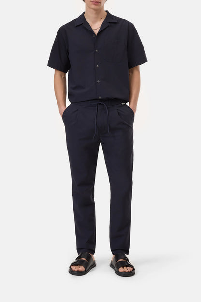 Vigo Seersucker Regular Shirt - Dark Night