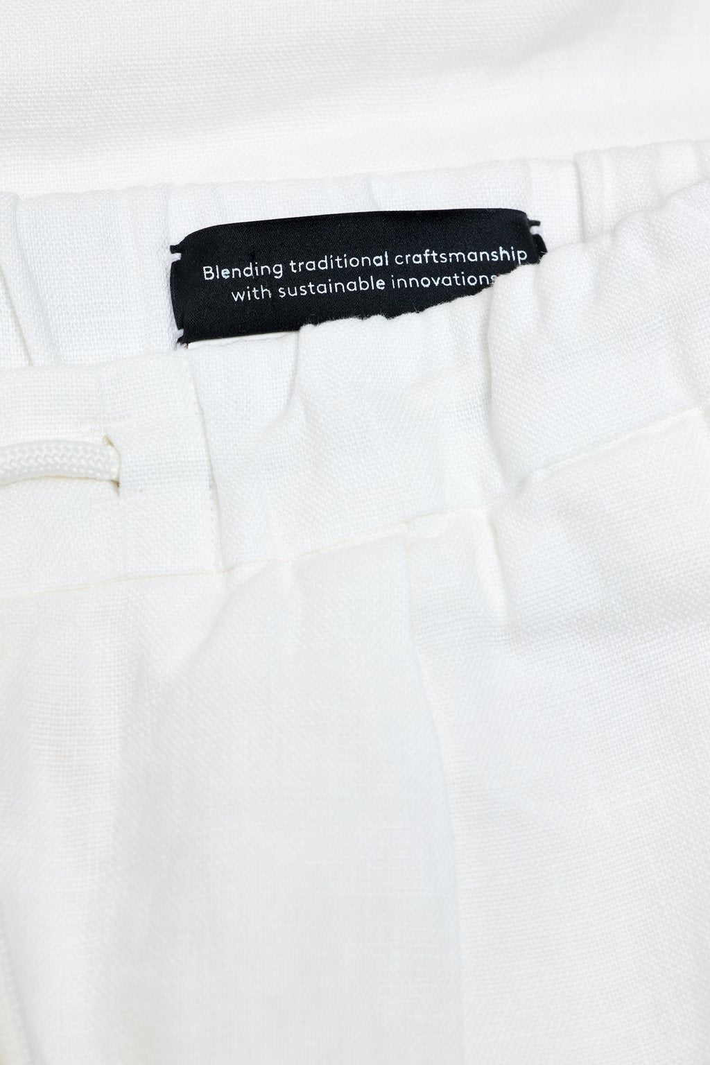 Vigo Tapered Linen Pants – Ivory – 4