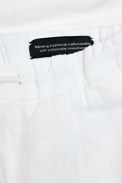 Vigo Tapered Linen Pants – Ivory – 4