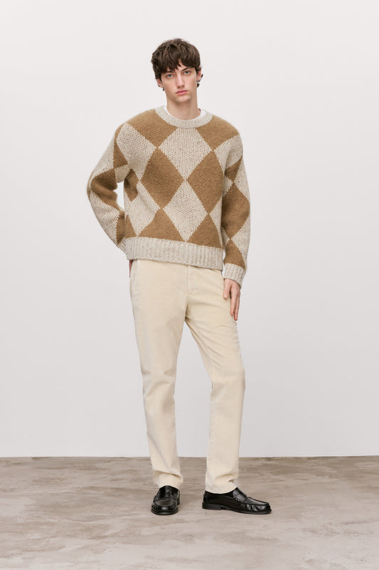 Closed Men's Clifton True Corduroy Pants - Almond Cream Lavender