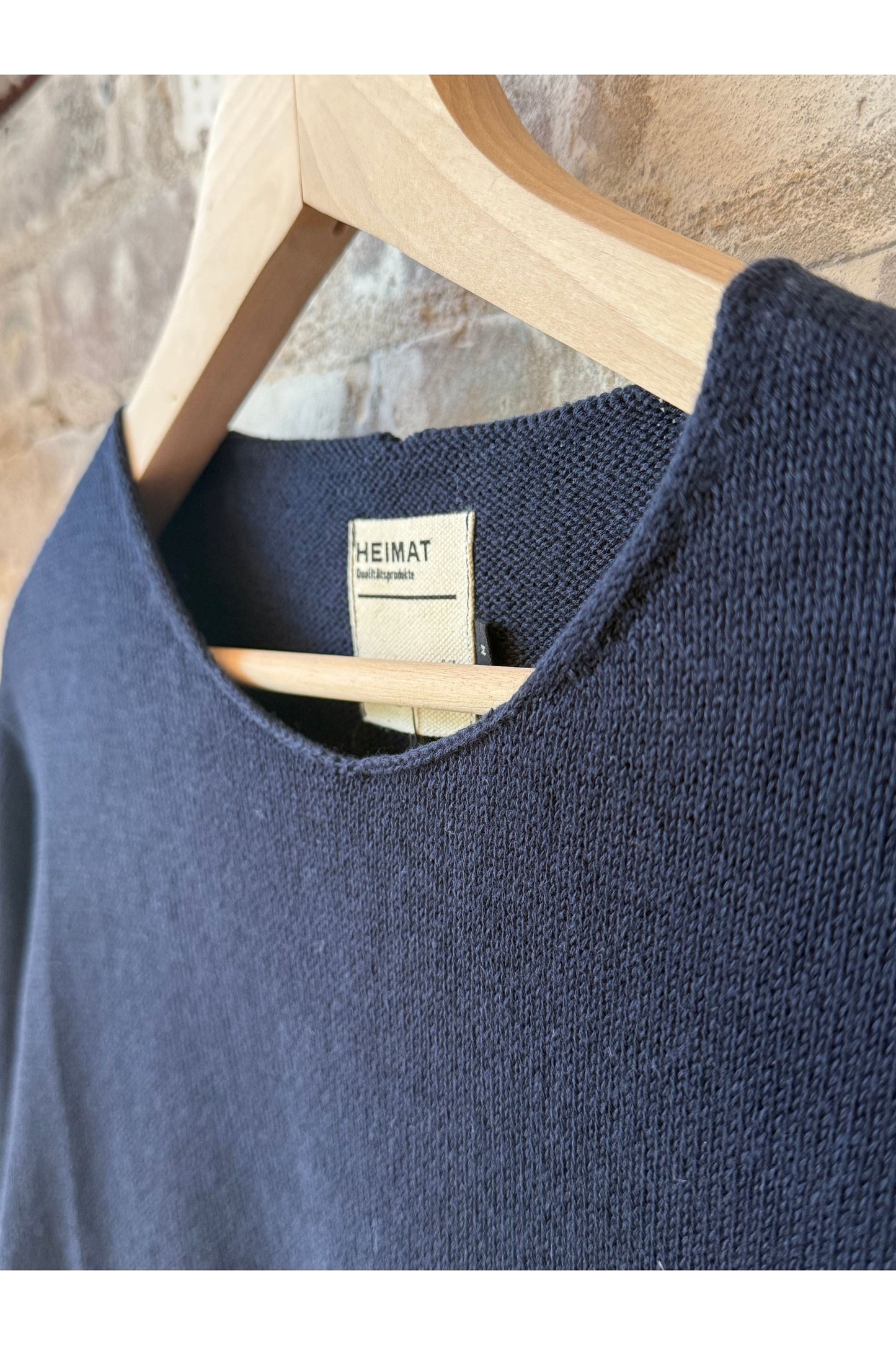 Cotton Linen Harbour Sweater - Ink - DUNE + SALT