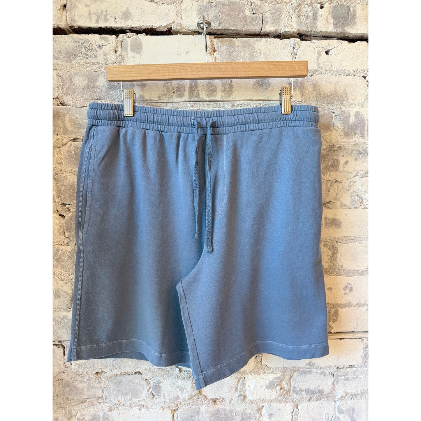 Light Fleece Bermuda Knitted Short - Denim - DUNE + SALT