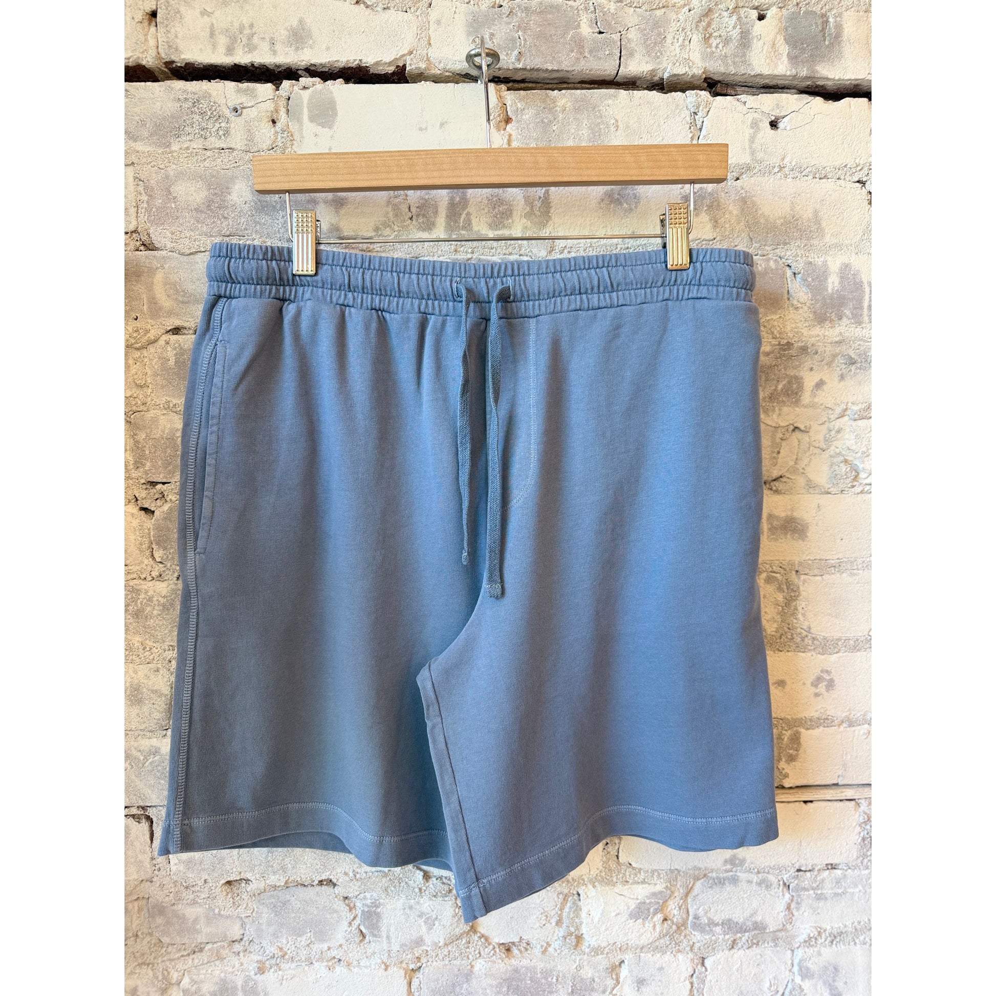 Light Fleece Bermuda Knitted Short - Denim - DUNE + SALT