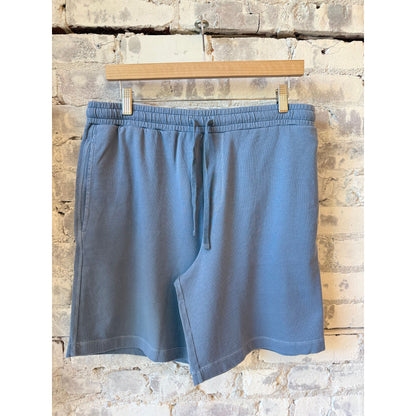 Light Fleece Bermuda Knitted Short - Denim - DUNE + SALT
