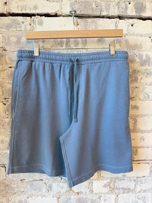 Light Fleece Bermuda Knitted Short - Denim - DUNE + SALT