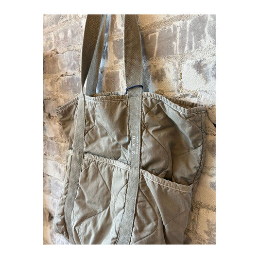 Quilted Tote Bag - Khaki - DUNE + SALT