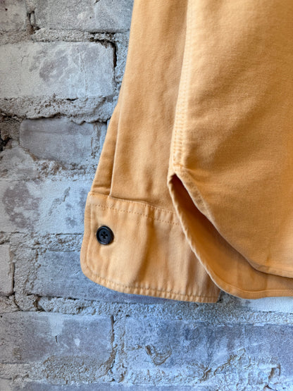 Hartford Men's Paco Pat woven shirt in corn color, featuring a casual button-up design with a textured fabric.