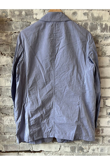 Cotton Typewriter Coverall Jacket - Saxe - DUNE + SALT