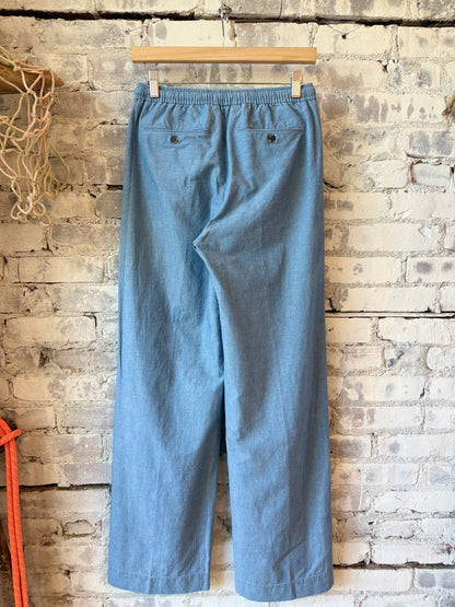 Hartford Women's Pulam Woven Pant - Medium Blue Light Gray