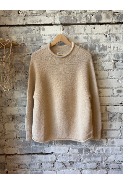 Handloom Rollneck Sweater - Cream - DUNE + SALT