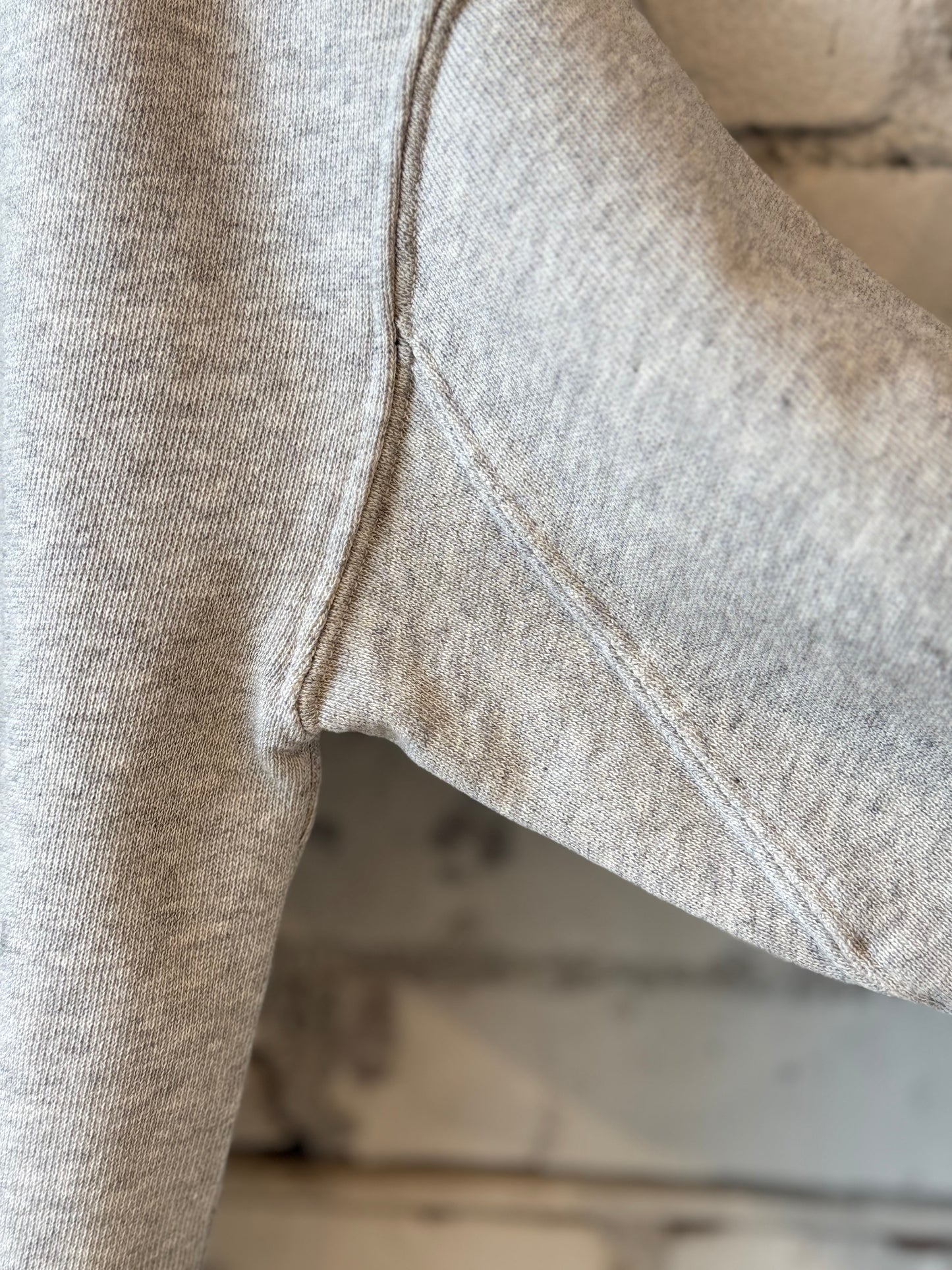 Retro Fleece Hoodie With Raw Hem - Grey Melange - DUNE + SALT