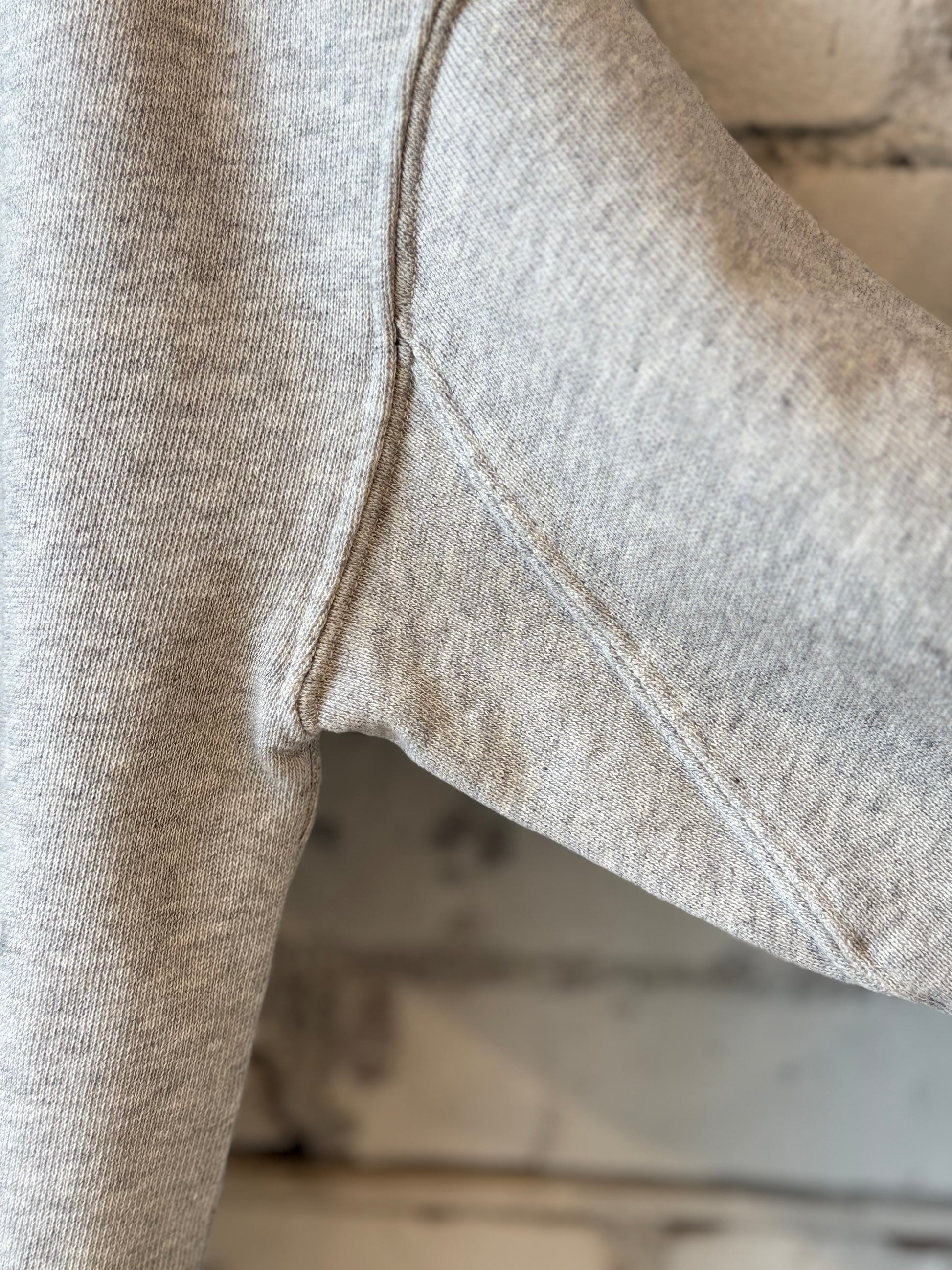 Retro Fleece Hoodie With Raw Hem - Grey Melange - DUNE + SALT