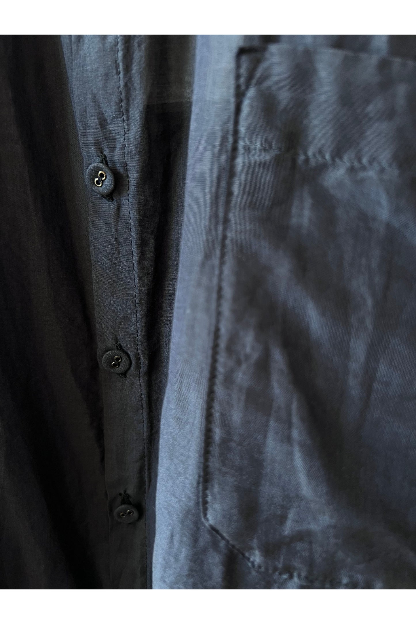 Botanical Dye Blouse - Navy - DUNE + SALT