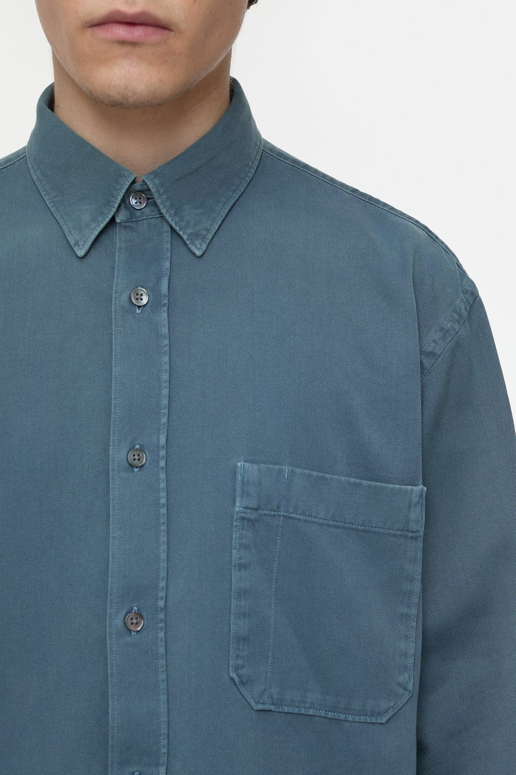 Formal Army Shirt - Graphite Blue - DUNE + SALT