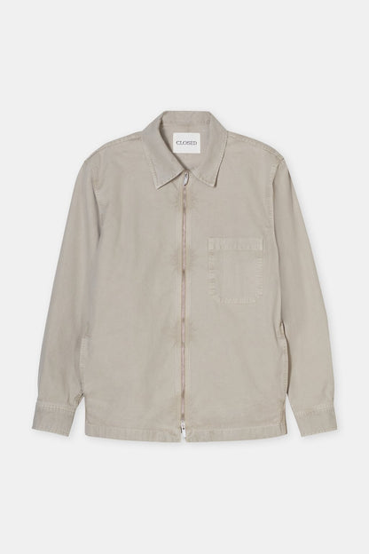Shirt With Zipper - Flax Beige - DUNE + SALT