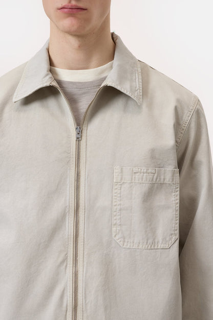 Shirt With Zipper - Flax Beige - DUNE + SALT