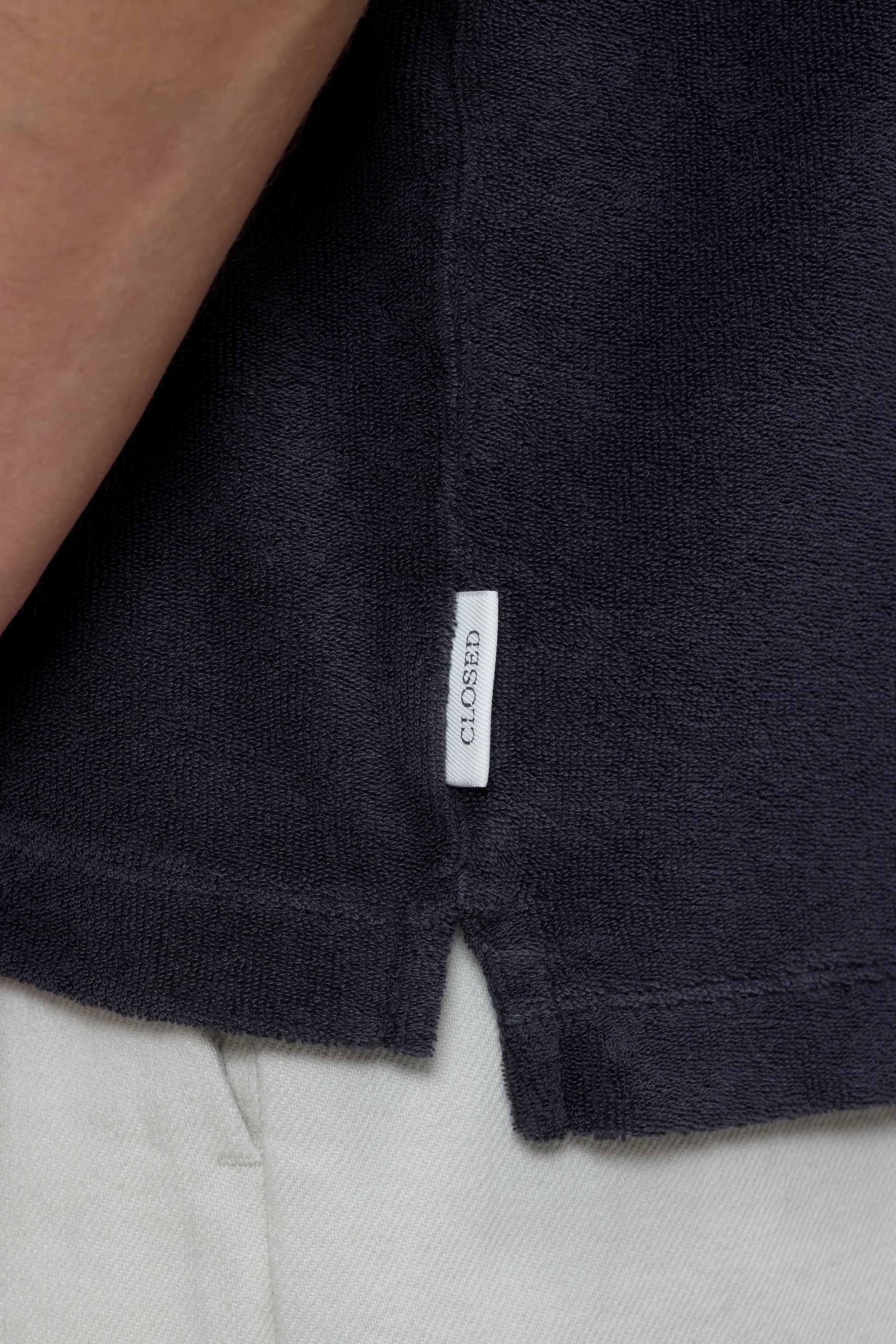 Closed Men's Short Sleeve Polo - Magma Black Black