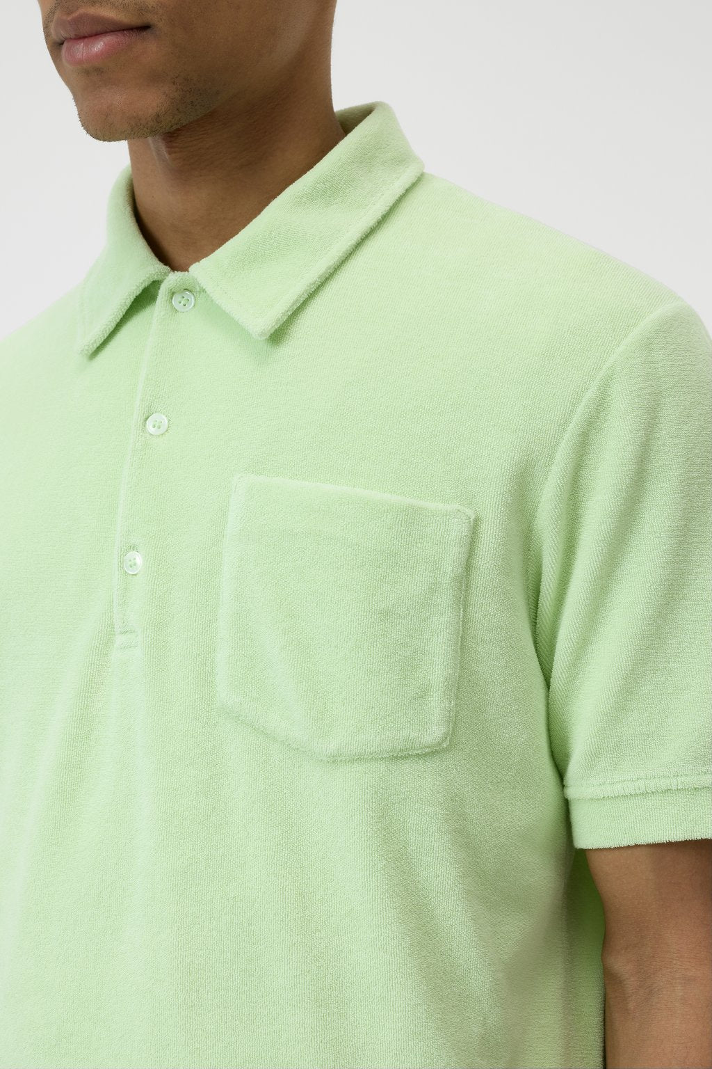 Polo Collar Shirt - Bud Green - DUNE + SALT