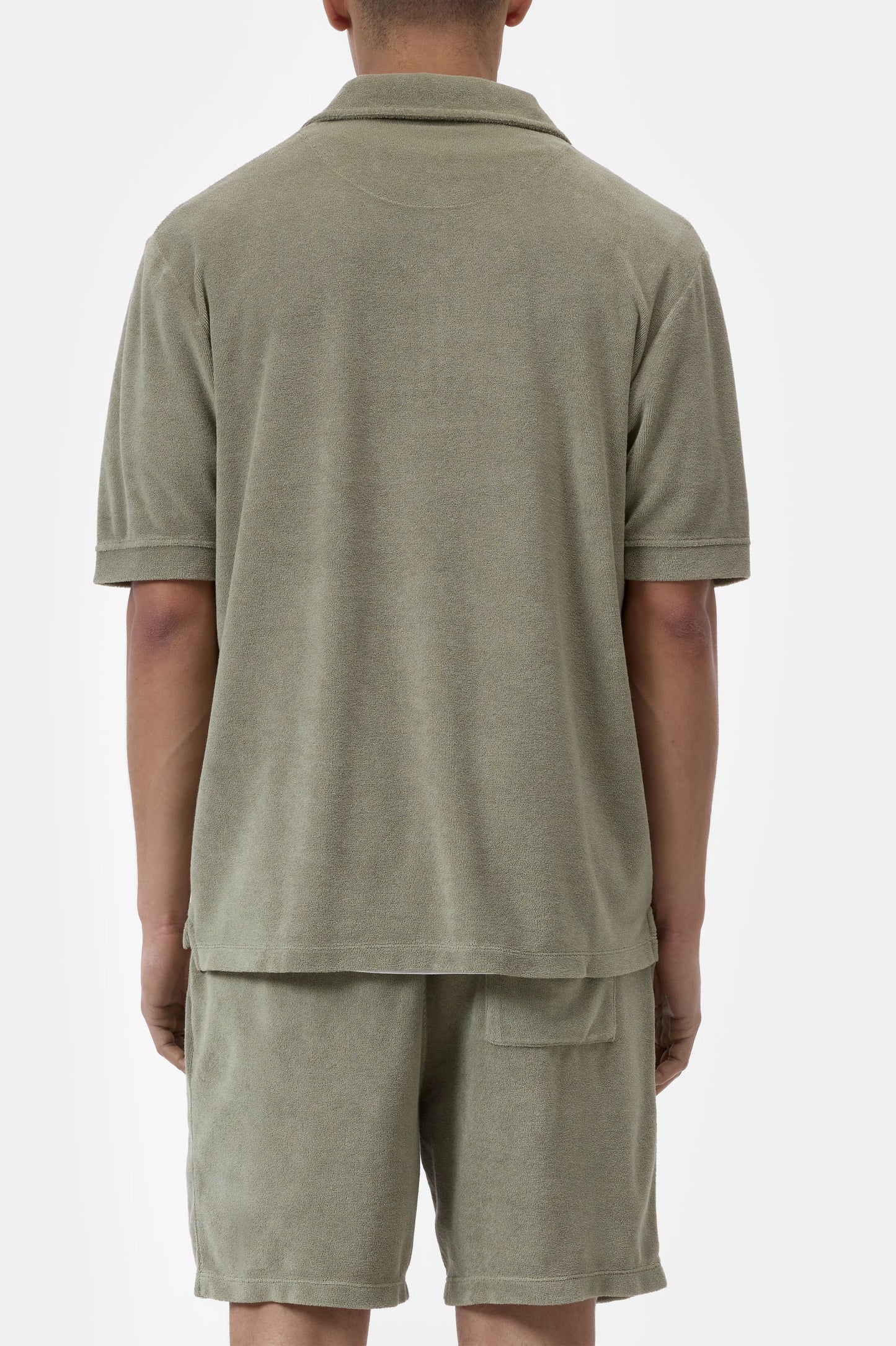 Closed Men's Short Sleeve Polo - Pebble Grey Slate Gray
