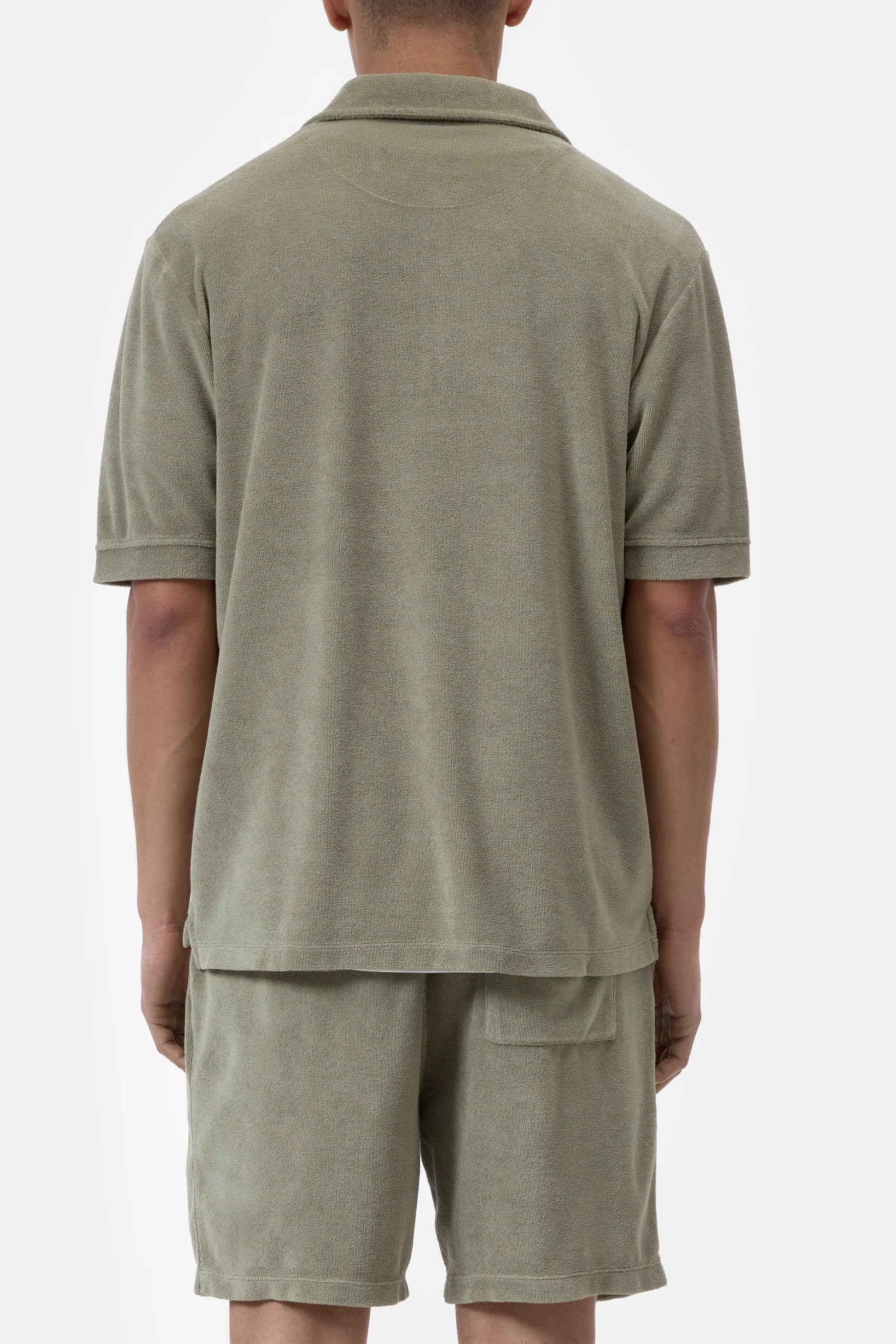 Closed Men's Short Sleeve Polo - Pebble Grey Slate Gray