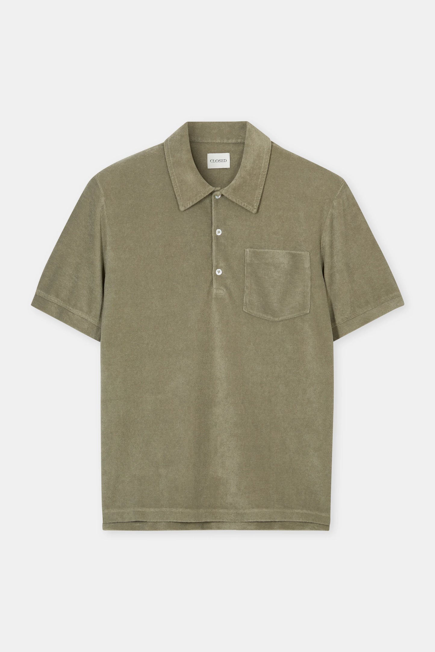 Closed Men's Short Sleeve Polo - Pebble Grey Dim Gray