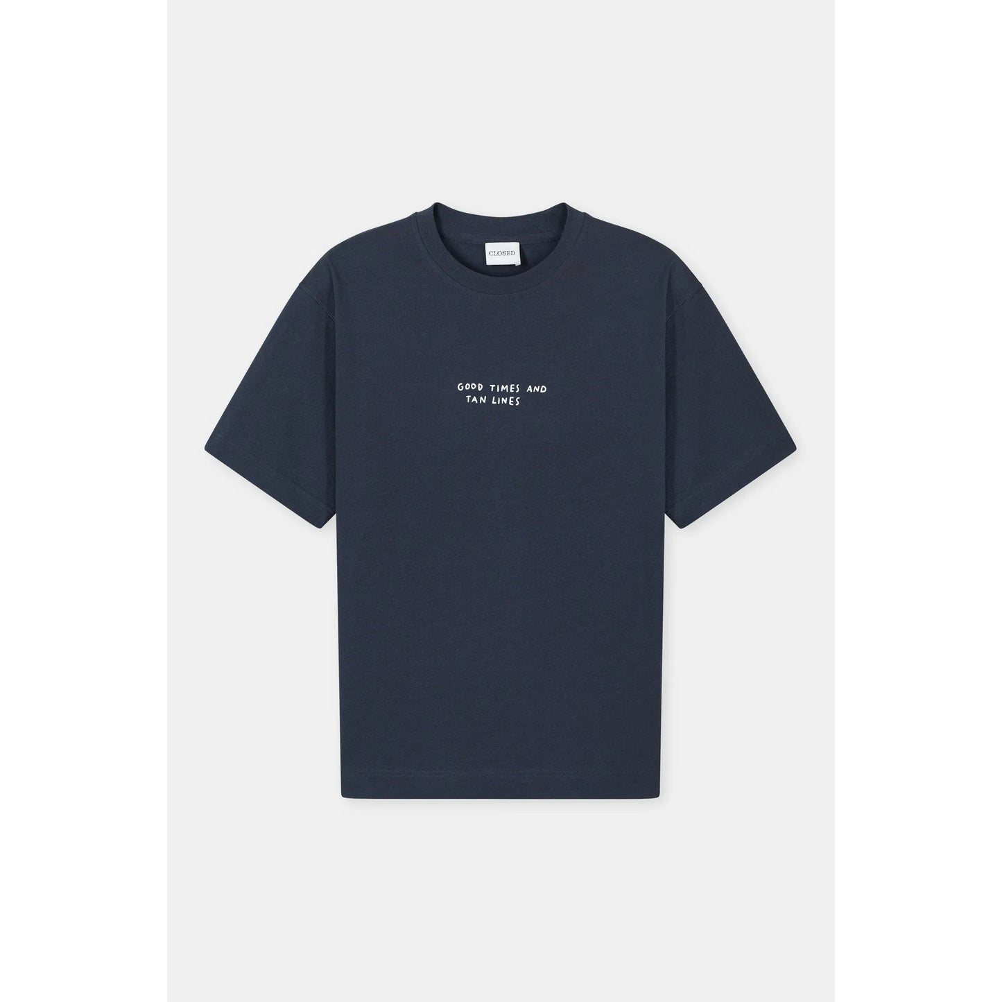 "Good Times and Tan Lines" Organic Cotton T-Shirt - Magma Black - DUNE + SALT