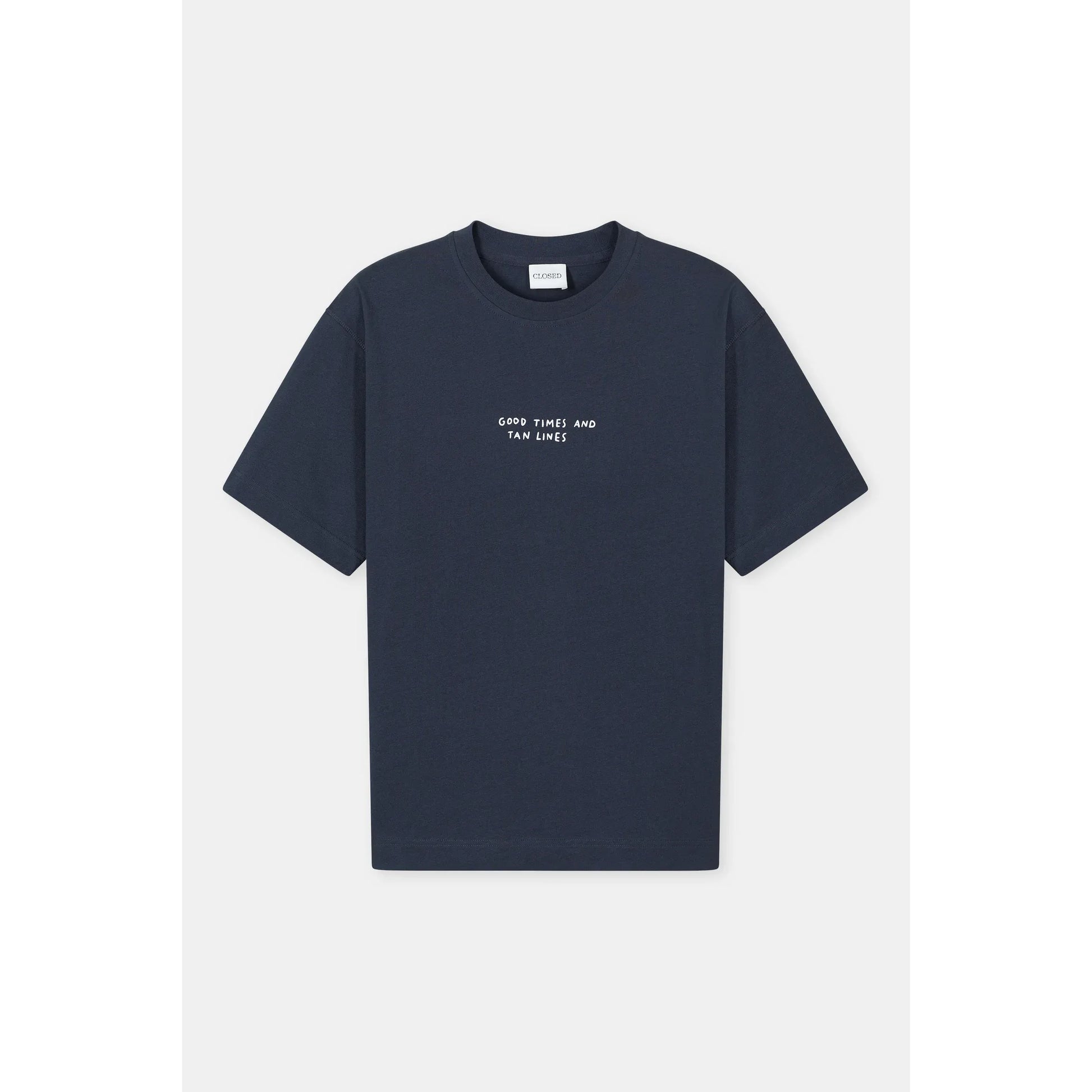 "Good Times and Tan Lines" Organic Cotton T-Shirt - Magma Black - DUNE + SALT