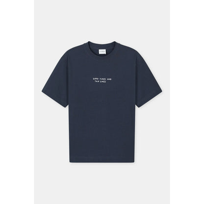 "Good Times and Tan Lines" Organic Cotton T-Shirt - Magma Black - DUNE + SALT