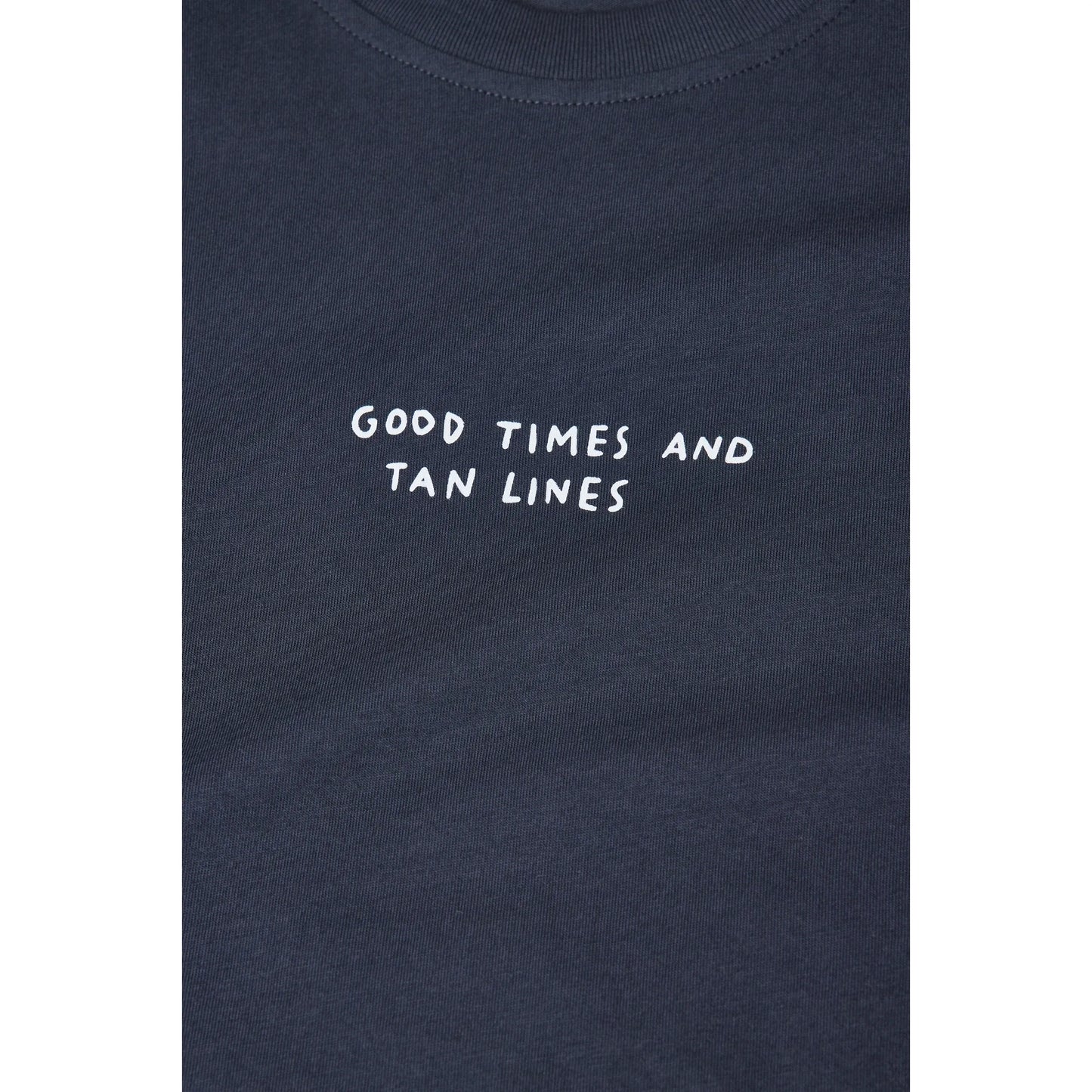 "Good Times and Tan Lines" Organic Cotton T-Shirt - Magma Black - DUNE + SALT