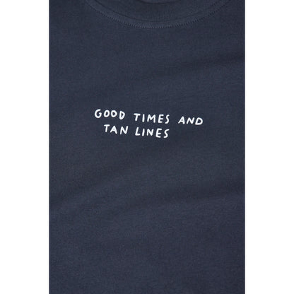 "Good Times and Tan Lines" Organic Cotton T-Shirt - Magma Black - DUNE + SALT