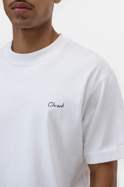 "Greece Print" Organic Cotton Printed T-Shirt - White - DUNE + SALT