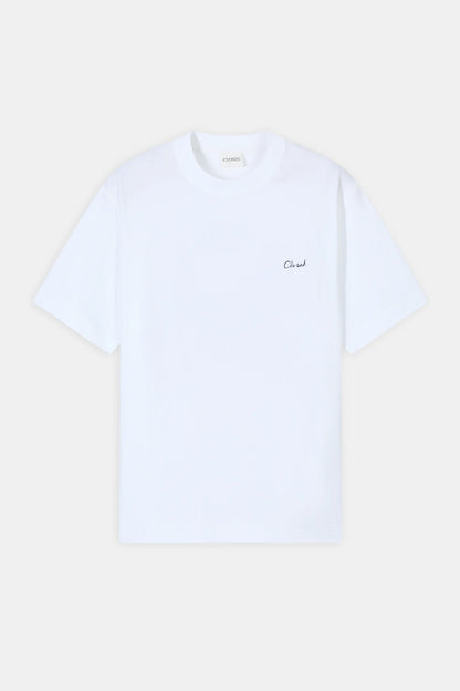 "Greece Print" Organic Cotton Printed T-Shirt - White - DUNE + SALT