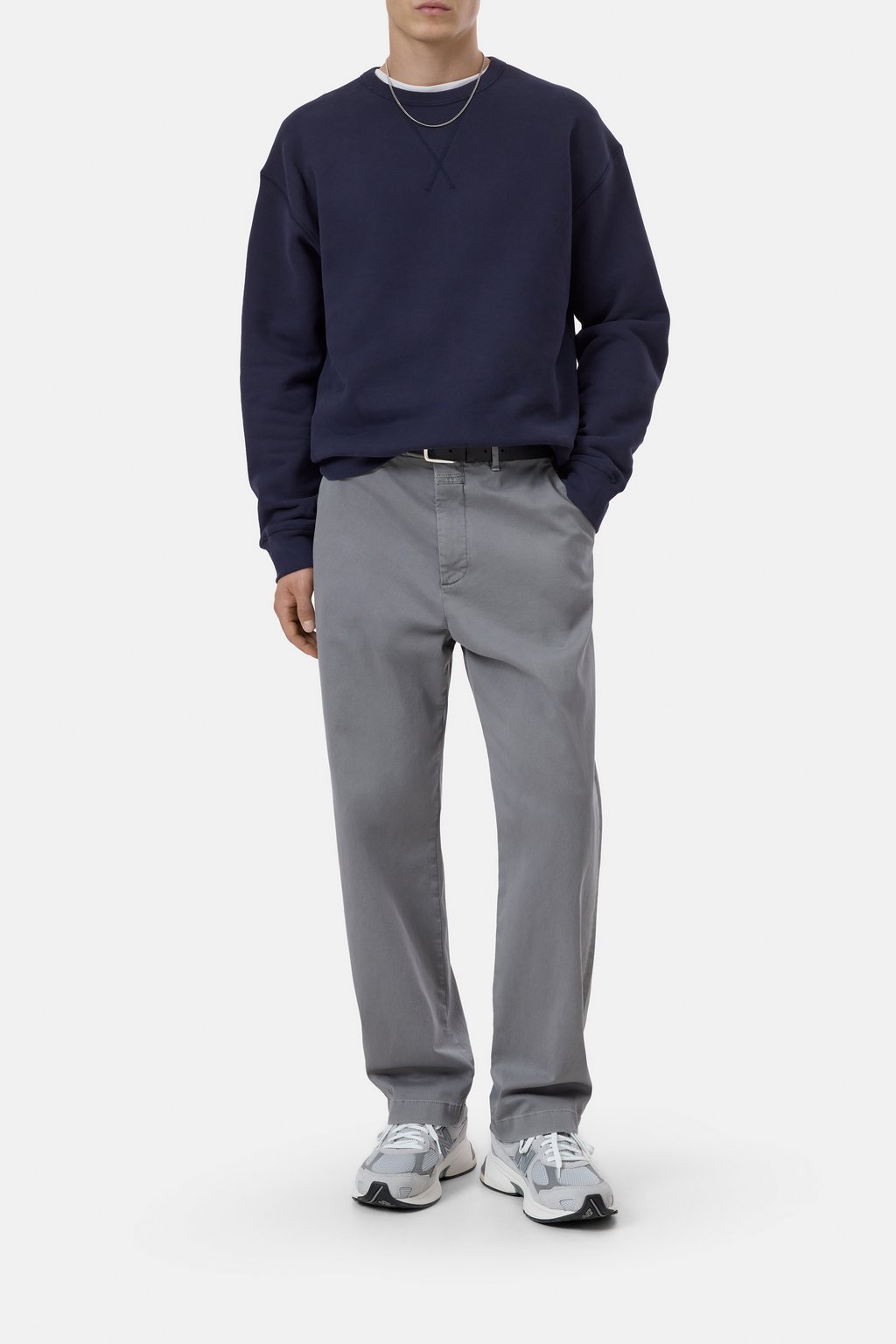 Closed Men's Crewneck Sweatshirt - Dark Night White Smoke
