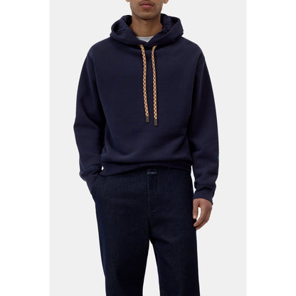 Men's Retro Hoodie by Closed Men's in dark night color, featuring a cozy fit and stylish vintage design.