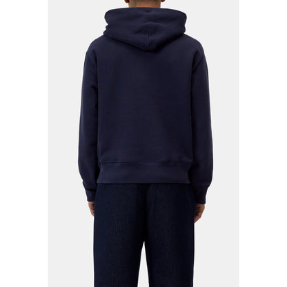 Men's Retro Hoodie by Closed Men's in dark night color, featuring a comfortable fit and vintage-inspired design.