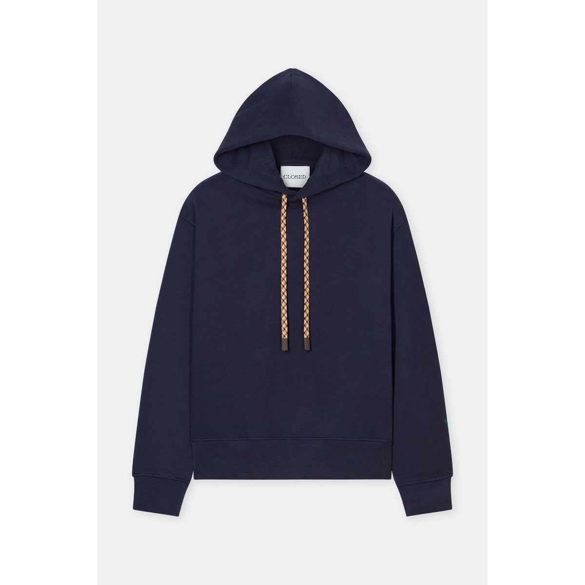 Men's Dark Night Retro Hoodie by Closed Men's featuring a vintage-inspired design and comfortable fit in a dark color.