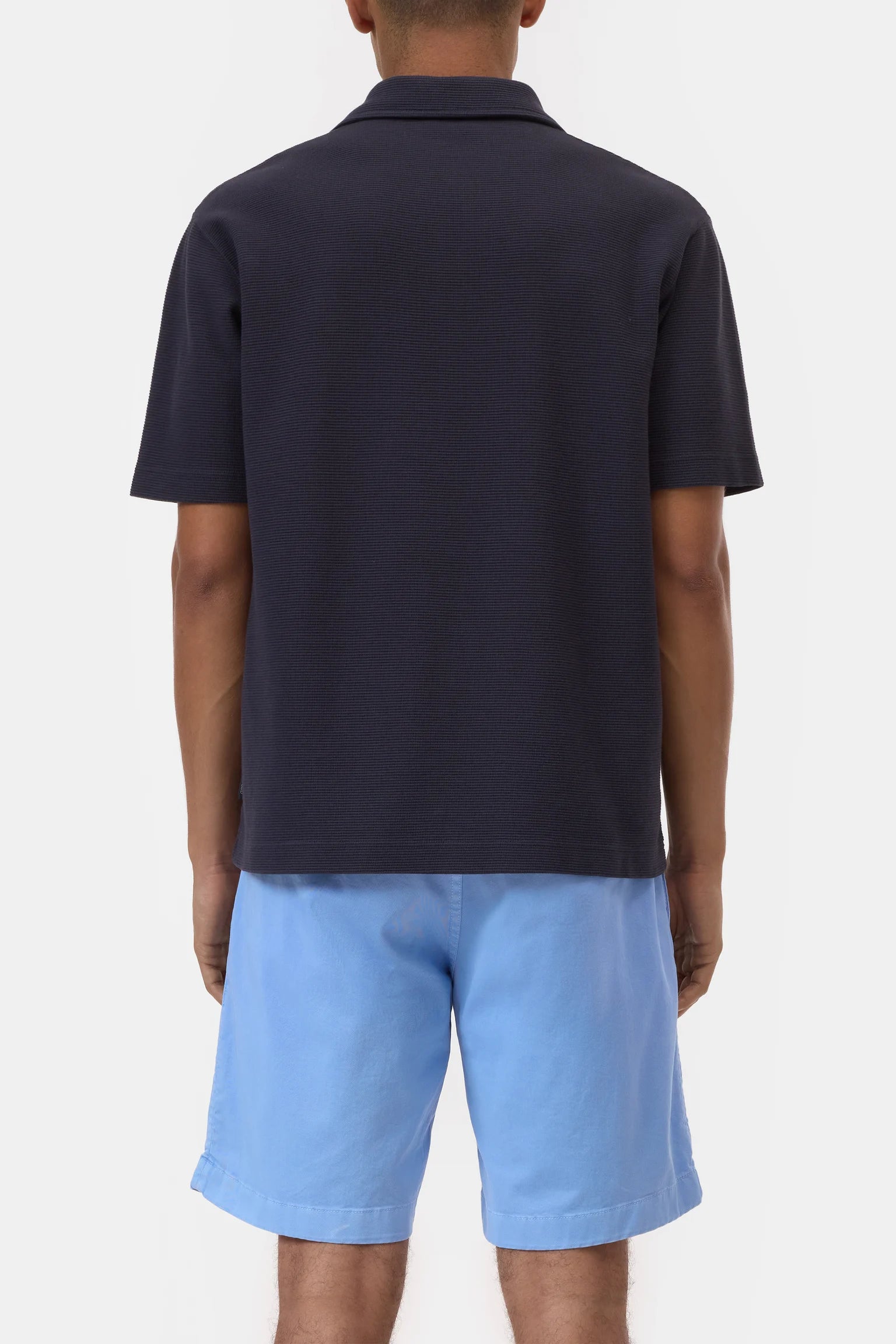 Cotton Polo Shirt - Dark Night - DUNE + SALT