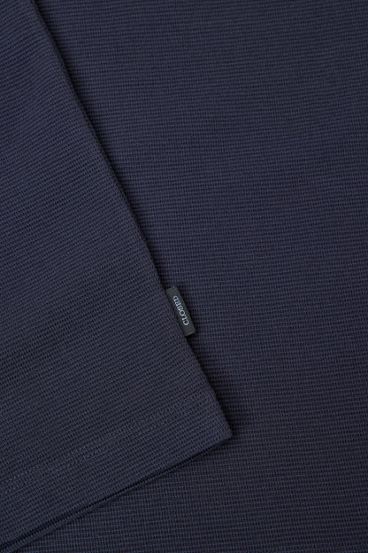 Cotton Polo Shirt - Dark Night - DUNE + SALT