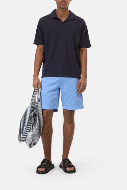 Cotton Polo Shirt - Dark Night - DUNE + SALT